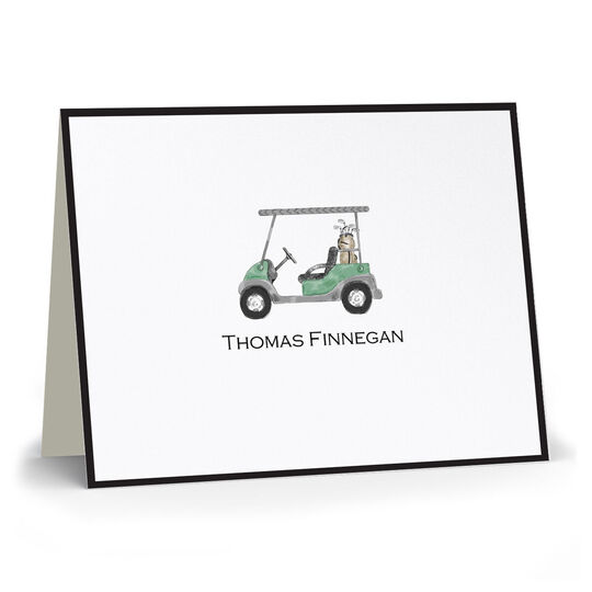 Golf Cart Folded Note Cards
